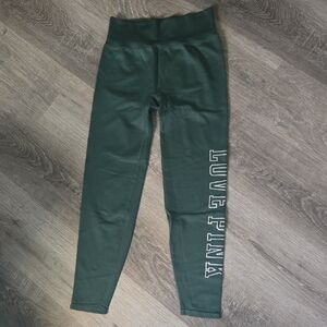 PINK Victoria's Secret Forest Green Leggings